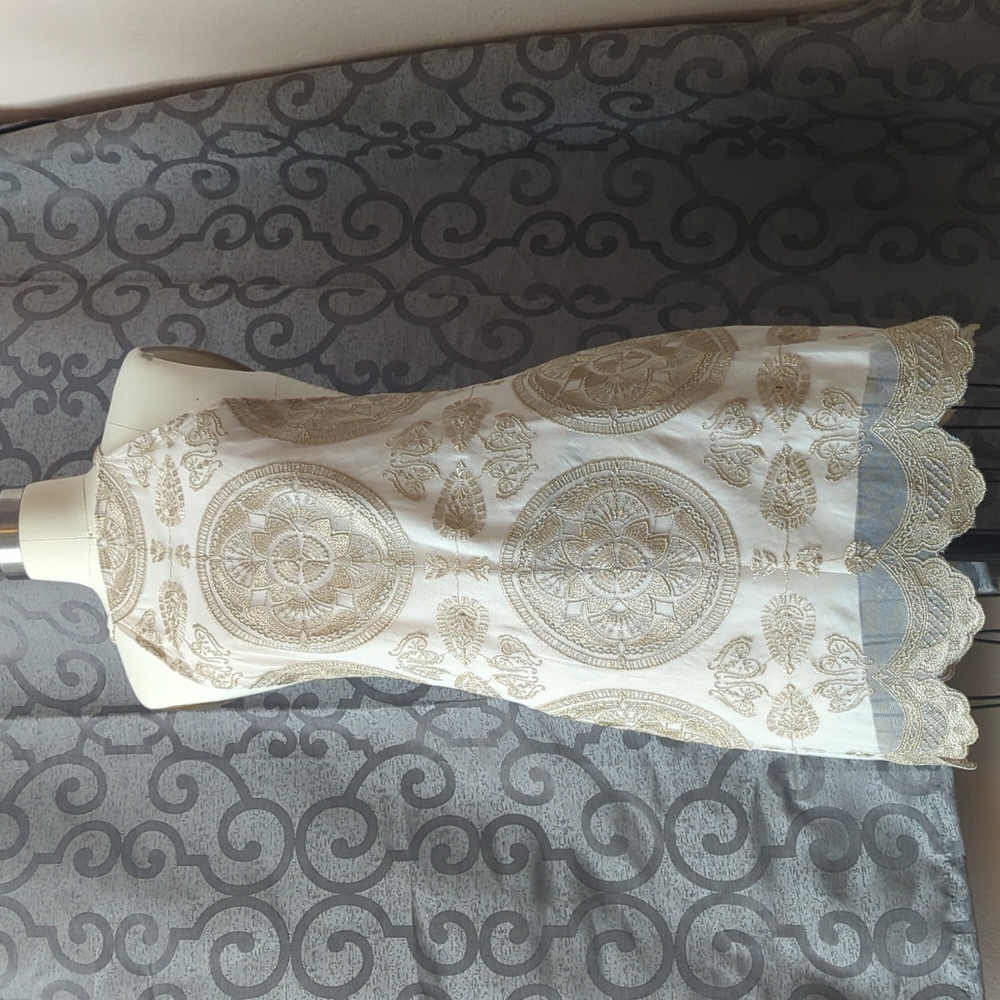 Cream & Gold JPB Vata Halter Dress